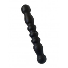 Дерев'яна фігурна паличка для масажу та тренувань бук чорна 190 мм