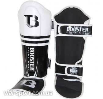 Захист гомілки Booster Kickboxing Muay Thai Shinguard Pro Siam 3 black / white