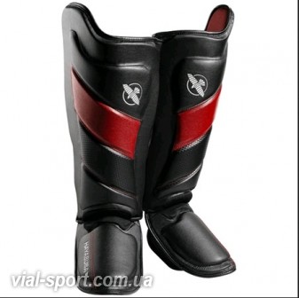 Захист гомілки Hayabusa T3 Striking Shinguards Black Red