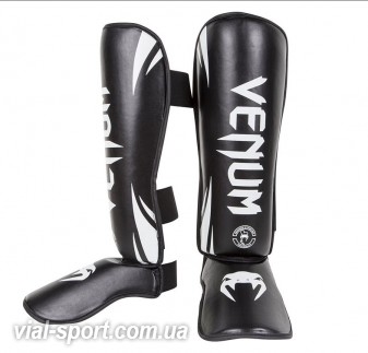 Захист гомілки і голеностопа Venum Challenger Standup Shinguards Black Grey