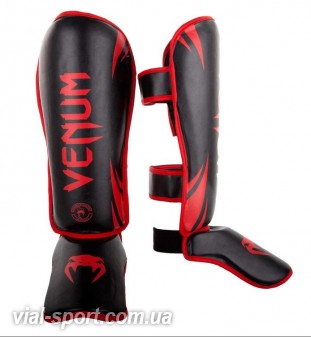 Захист гомілки і голеностопа Venum Challenger Standup Shinguards Black Red