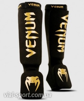 Захист гомілки і голеностопа Venum Kontact Shinguards Black Gold