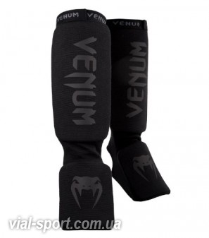 Захист гомілки і голеностопа Venum Kontact Shinguards-Matte Black