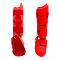 Захист гомілки і стопи SMAI WKF Червона