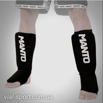 Захист гомілки Manto "Logotype" shinpad black
