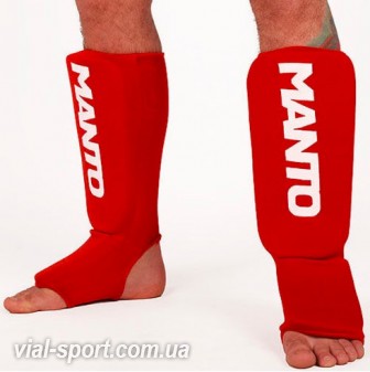 Захист гомілки Manto "Logotype" shinpad red