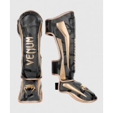 Захист гомілки Venum Elite Shinguards Dark Camo Gold