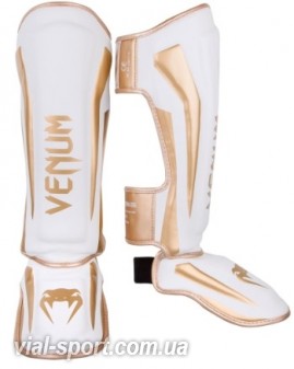 Захист гомілки Venum Elite Standup Shinguards White Gold