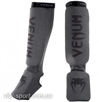 Захист гомілки Venum kontact shin and instep guards grey