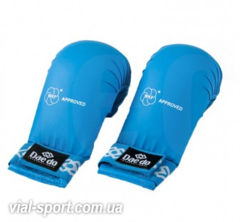 Захист Кисті для карате Daedo Approved WKF KPRO2010 без захисту великого пальця синя