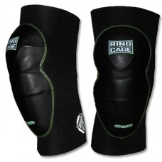 Захист колін RING TO CAGE Deluxe MiM-Foam Knee Pads-Leather чорний RC17B