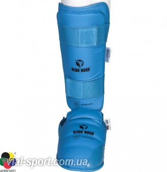 Захист ніг Budo Nord WKF Shin Pad fot Protector blue