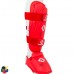 Захист ніг Budo Nord WKF Shin Pad Fot Protector Logo red