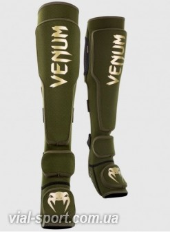 Захист ніг Venum Kontact Evo Shinguards Khaki Gold