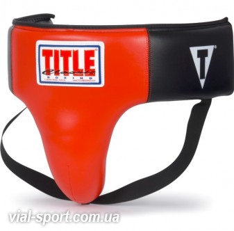 Захист паху Title classic deluxe groin protector plus-red