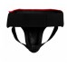 Захист паху Title Leather Solar Groin Protector Black Red