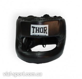 Захисний шолом Боксерський THOR 707 (Leather) Nose Protection Blk з бампером для захисту носа