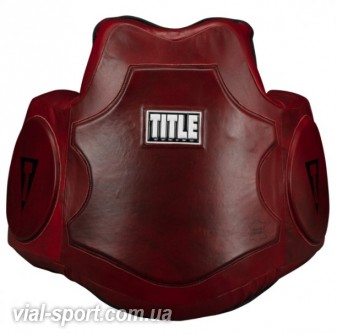 Захисний жилет Title Boxing Red Leather Body Protector