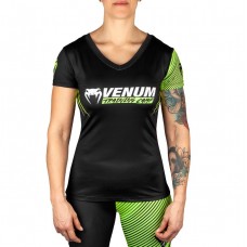 Жіноча Футболка Venum Training Camp 2.0 T-Shirt Black Neo Yellow