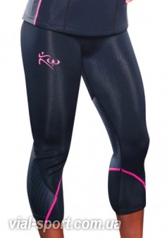 Жіночі капрі для згонки ваги KUTTING WEIGHT Women's Sauna Suit Capri Pants V2 чорний / рожевий KW-SWC