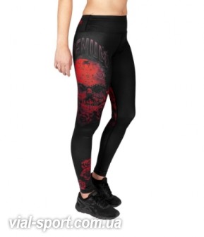 Жіночі легінси Venum Santa Muerte 3.0 Leggings For Women Black Red