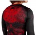 Жіночий рашгард Venum Santa Muerte 3.0 Long Sleeves Rashguard Black Red For Women