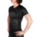 Жіночий рашгард Venum Santa Muerte 3.0 Short Sleeves Rashguard Black Black For Women