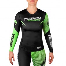 Жіночий рашгард Venum Training Camp 2.0 Rashguard Long Black Neo Yellow