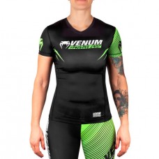 Жіночий рашгард Venum Training Camp 2.0 Rashguard Short Black Neo Yellow