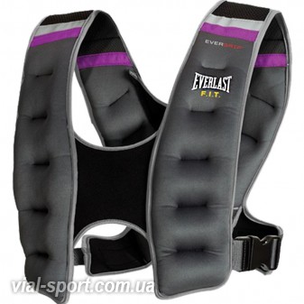 Жилет-обважнювач EVERLAST EVERGRIP WEIGHTED Vest чорний / сірий 9.1 кг