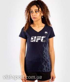 Жіноча футболка Venum Official UFC fight week navy blue