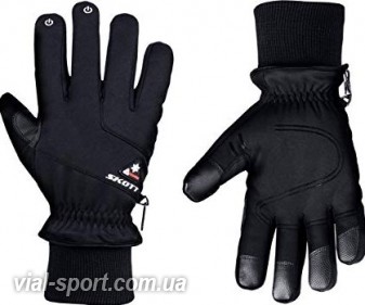 Зимові рукавички для фітнесу SKOTT BIZZARD INSULATED WINTER / MULTI-SPORT GLOVES sbiwmsg чорні